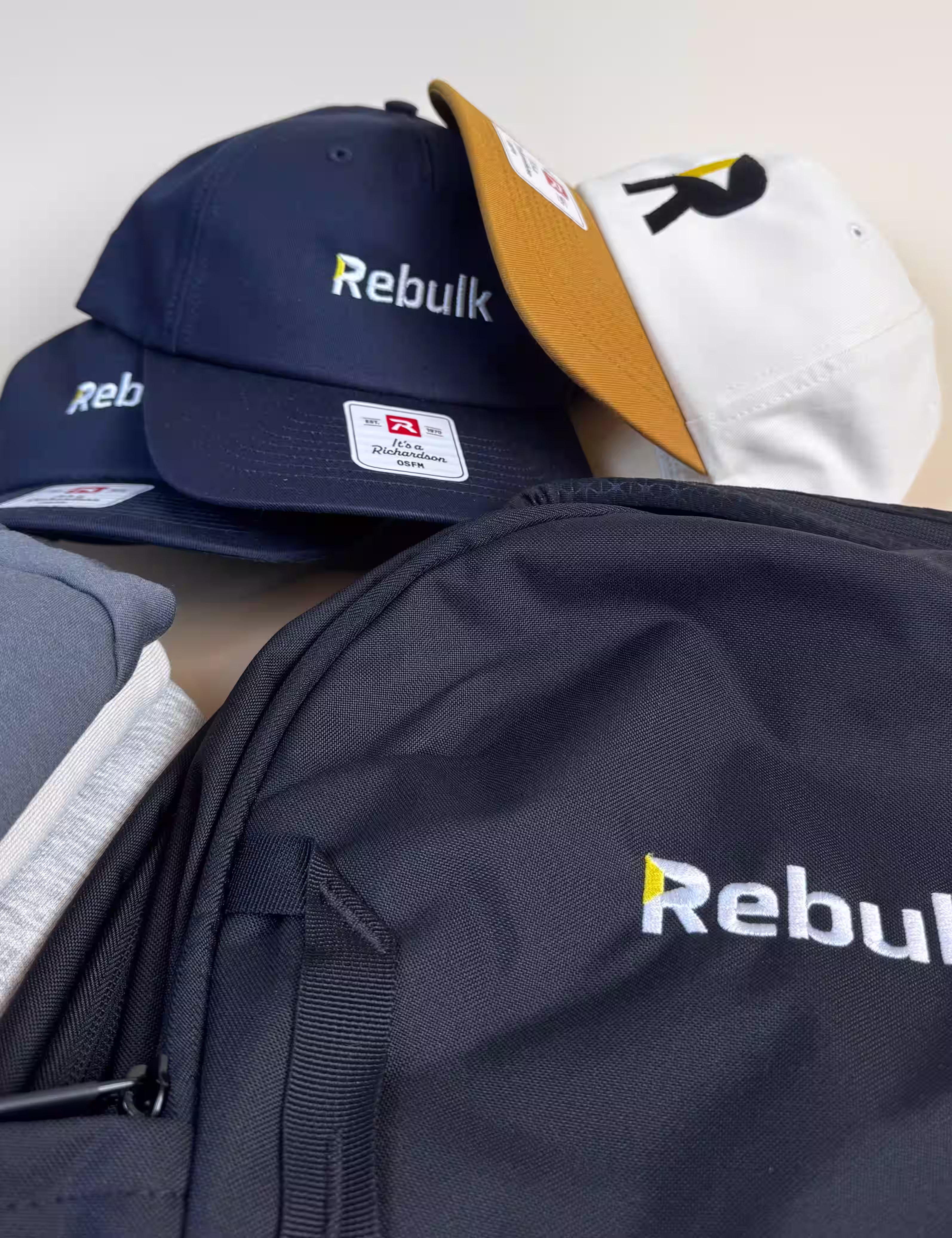 Rebulk branded merchandise — detail