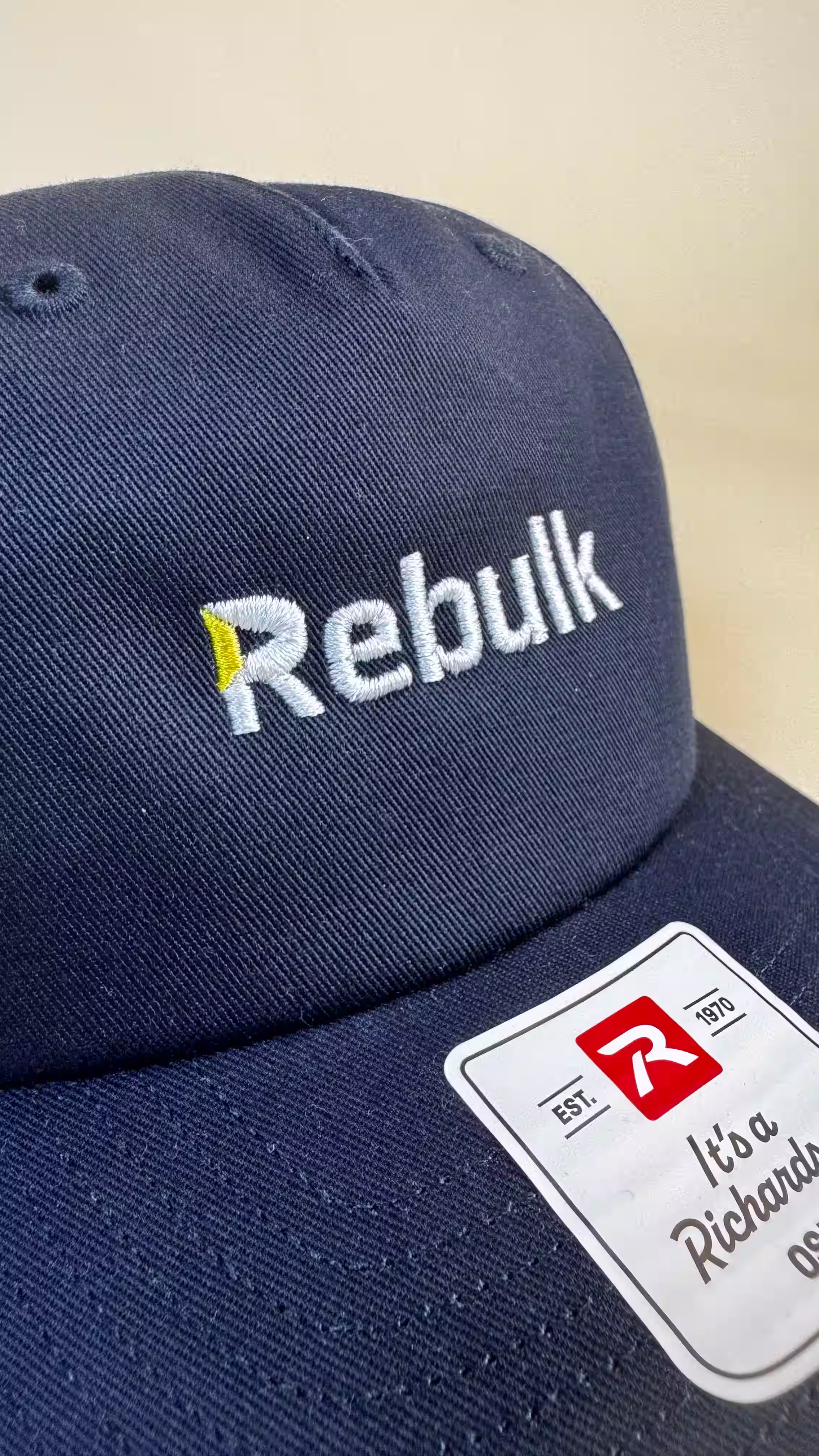Rebulk branded crewneck — Stanley/Stella beige