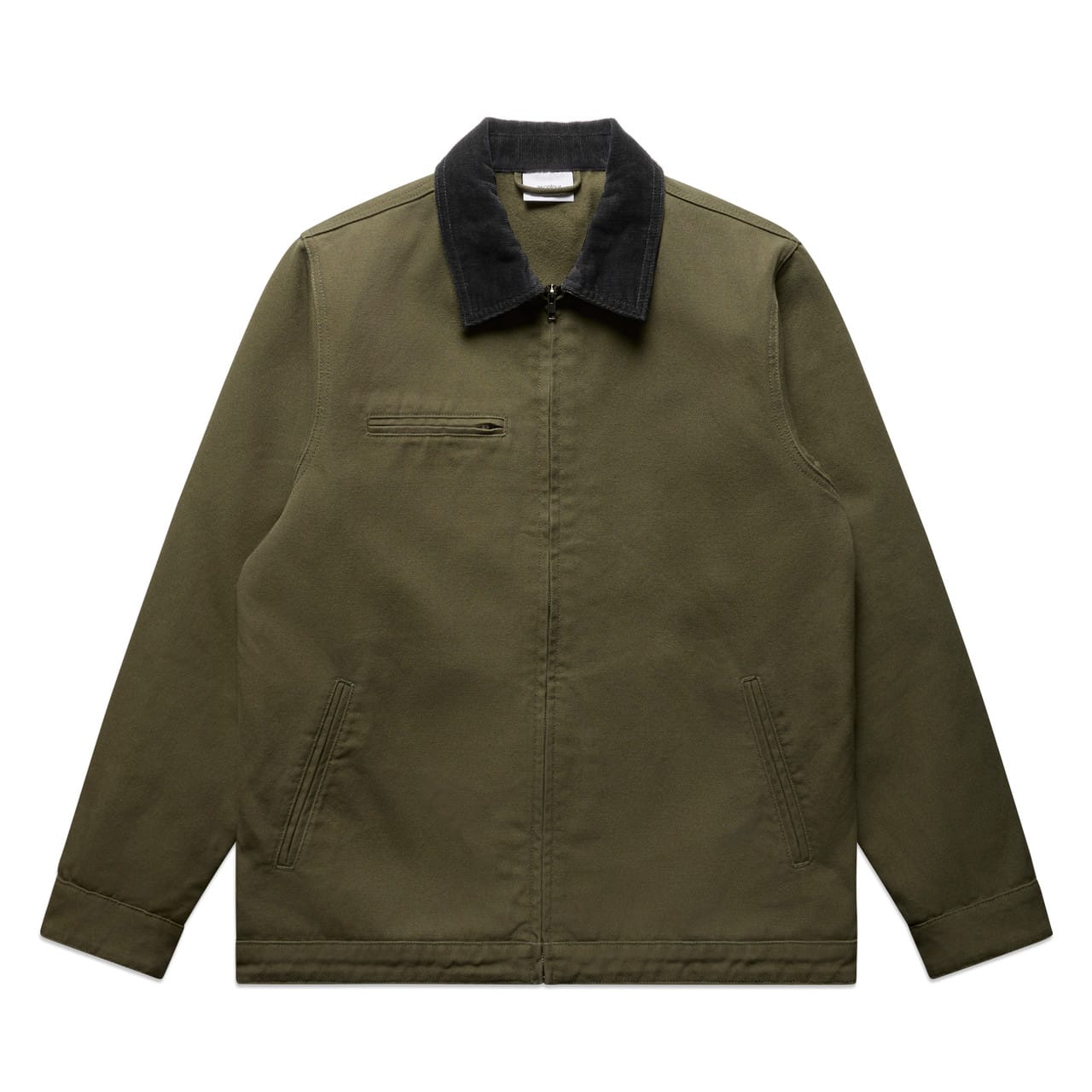 Canvas Cord Collar Jacket — flat front