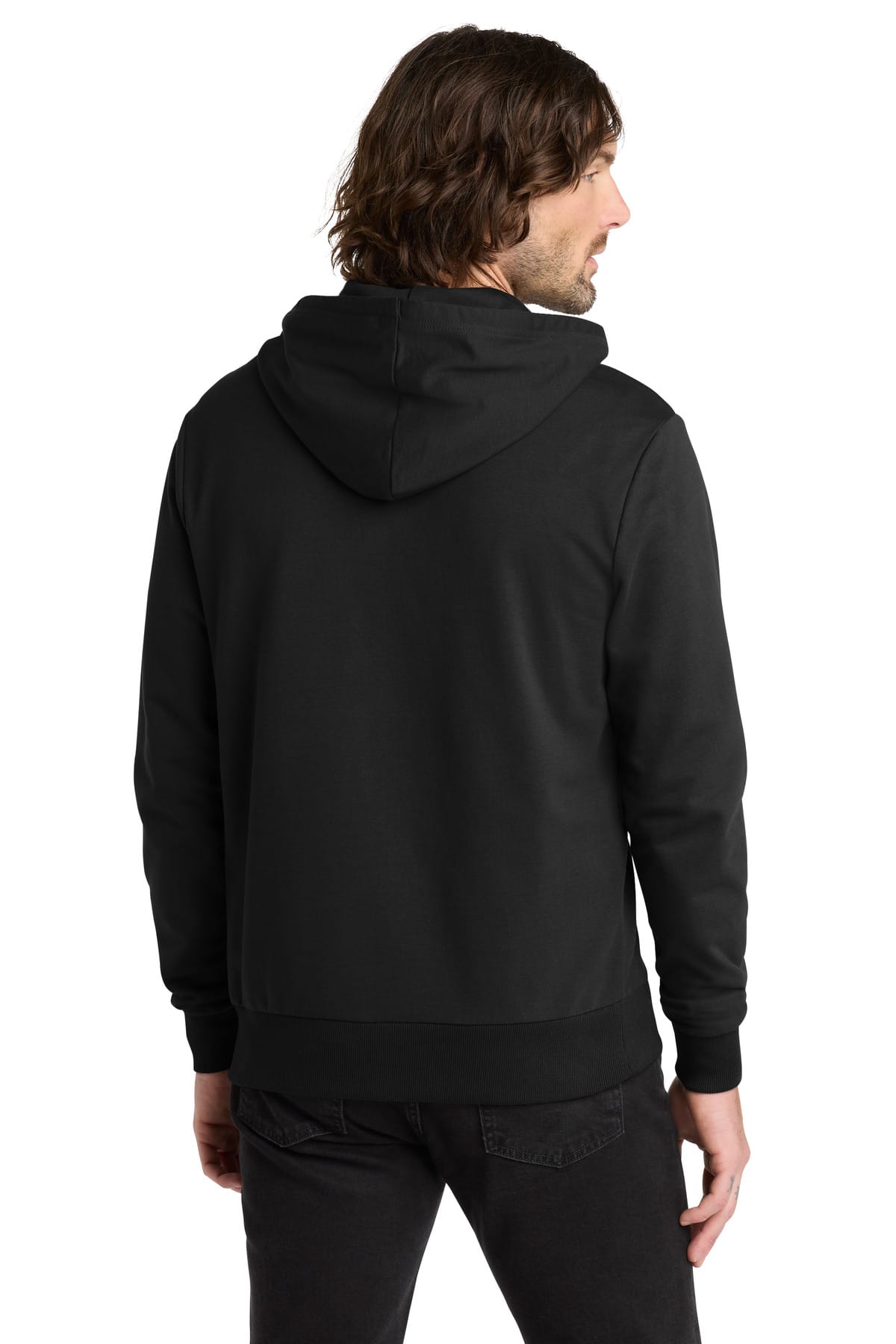 Allmade Unisex Organic French Terry Full-Zip Hoodie AL4002 — model back