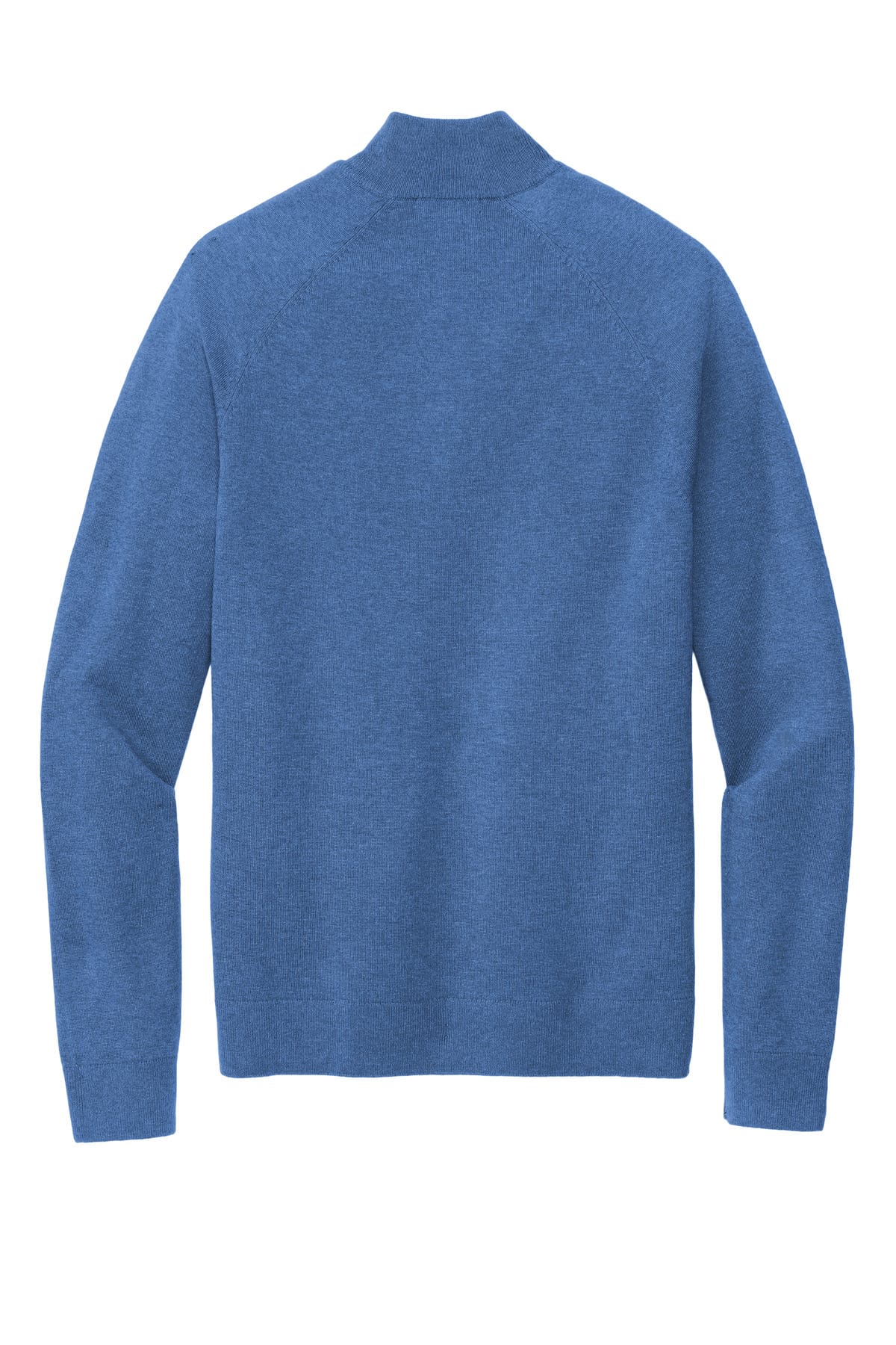 Brooks Brothers Cotton Stretch 1/4-Zip Sweater BB18402 — flat back