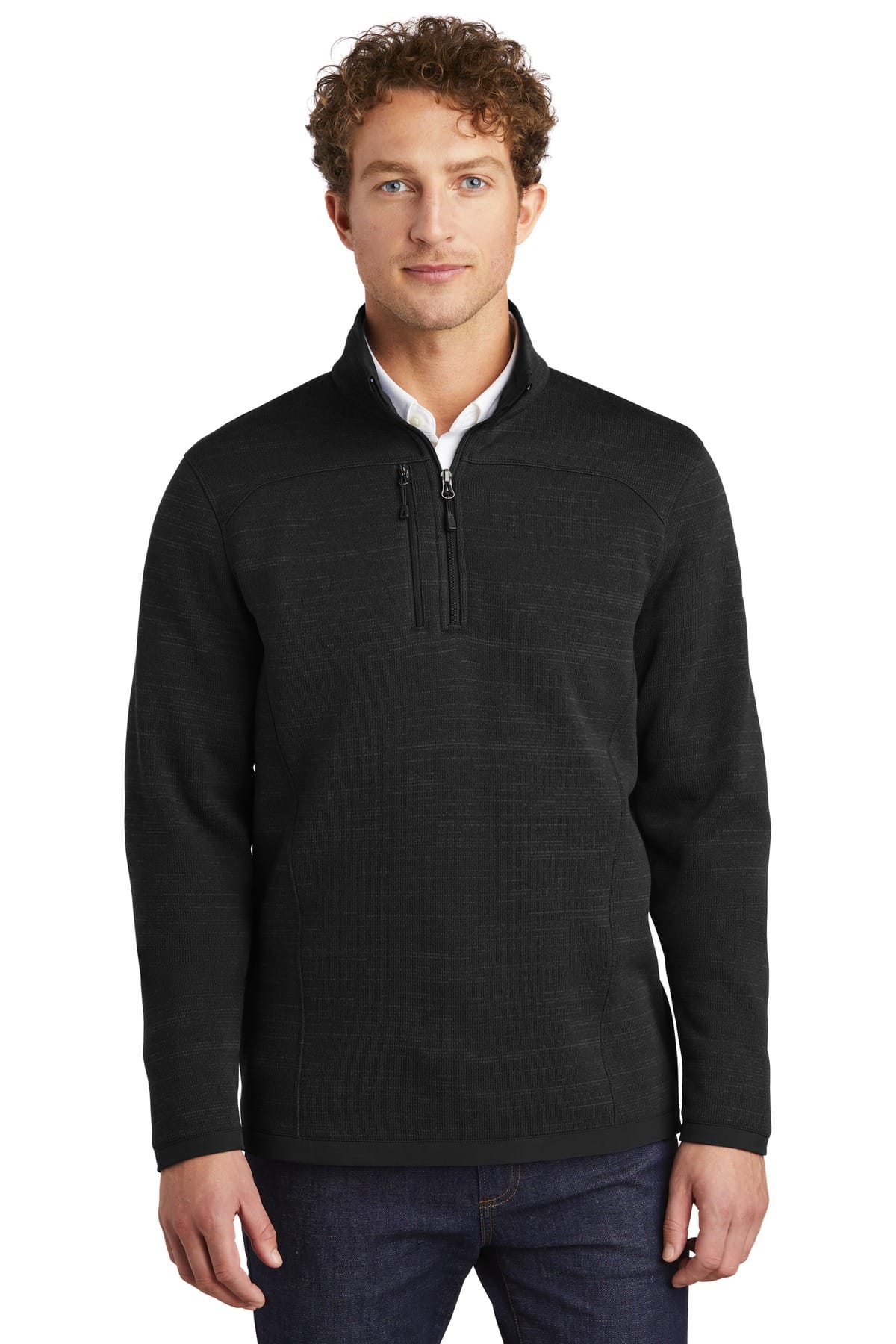 Eddie Bauer Sweater Fleece 1/4-Zip. EB254 — model front